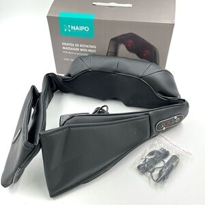 Naipo Shiatsu 3D Rotating Massage with Heat for Neck and Shoulder